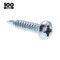 Prime-Line Sheet Metal Screw, #6 x 3/4 in, Zinc Plated Pan Head Phillips Drive, 100 PK 9029449 - alternate 3